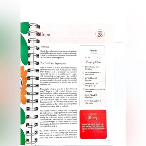 Floral Bible in a Year Journal -New - Picture 8 of 10